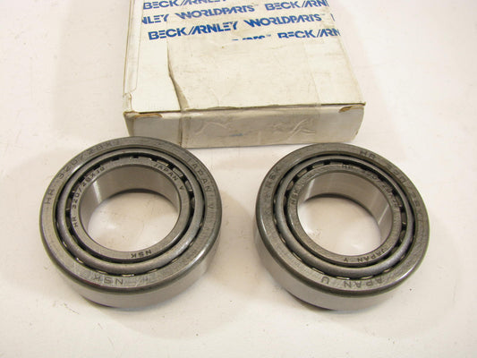 (2) Beck Arnley 051-3491 Wheel Bearing - Front Inner / Rear Outer