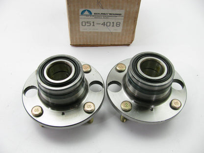 (2) Beck Arnley 051-4018 REAR Wheel Hubs And Bearings For 87-90 Acura Legend