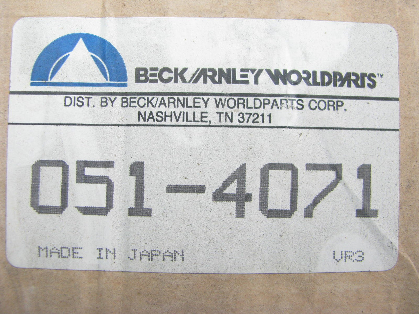 Beck Arnley 051-4071 REAR Wheel Bearing For 1992-1997 Honda Accord