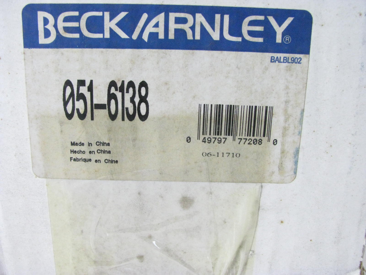 Beck Arnley 051-6138 Wheel Axle Bearing & Hub Assembly - Front