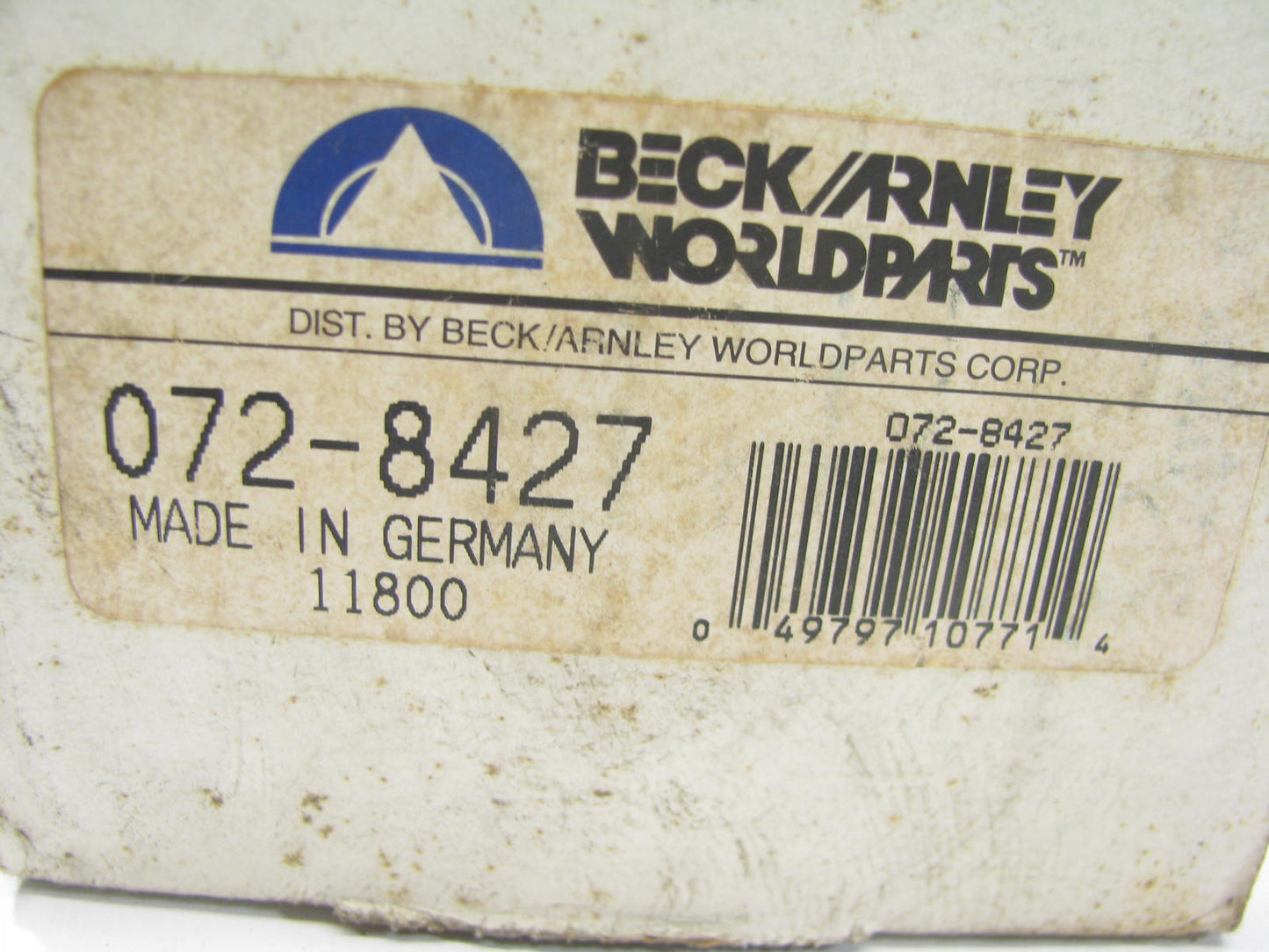 Beck Arnley 072-8427 Brake Master Cylinder Without Resevoir