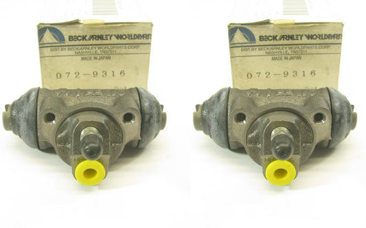 (2) Beck Arnley 072-9316 REAR Drum Brake Wheel Cylinders