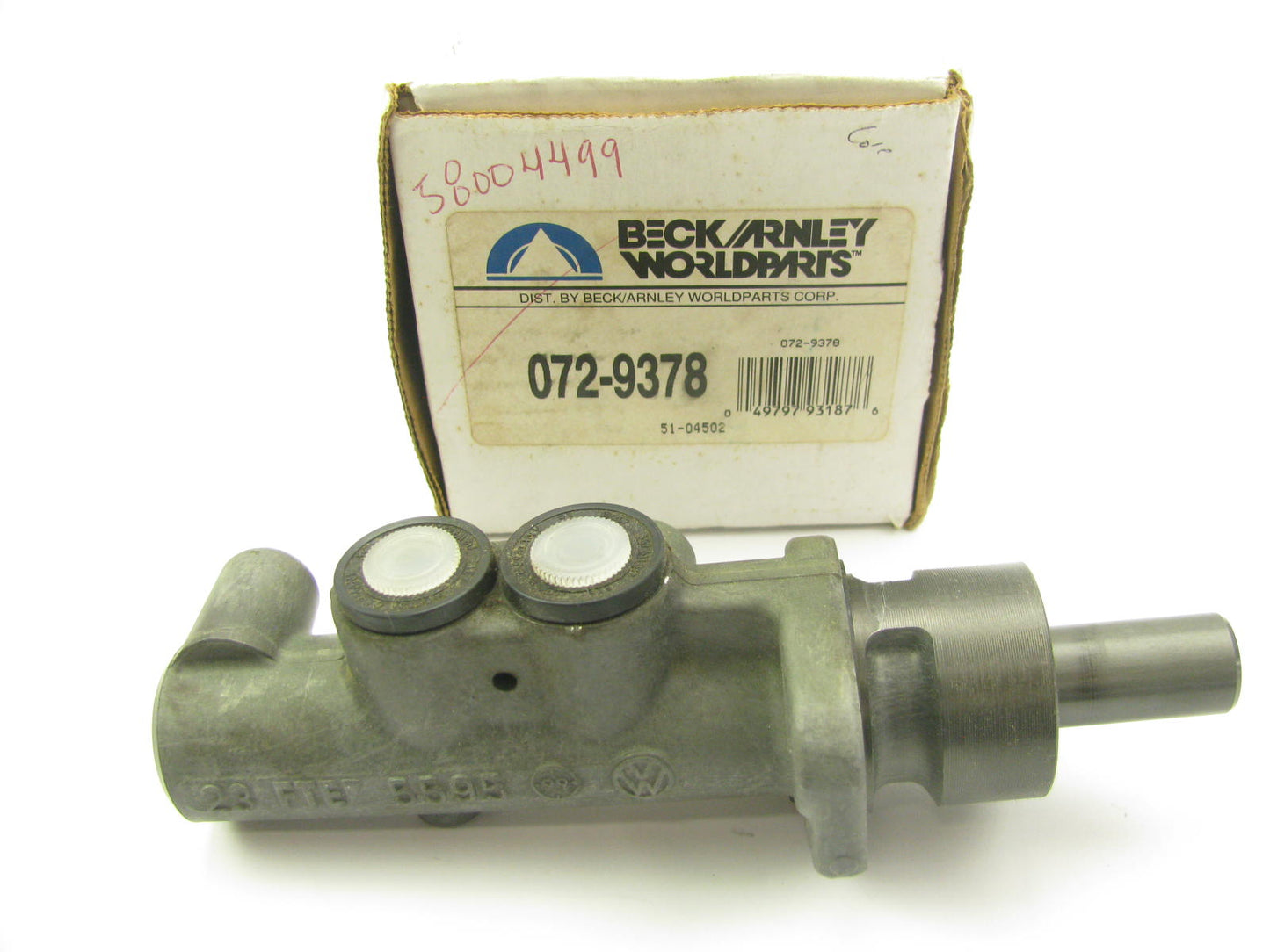 Beck Arnley 072-9378 Brake Master Cylinder Without Reservoir