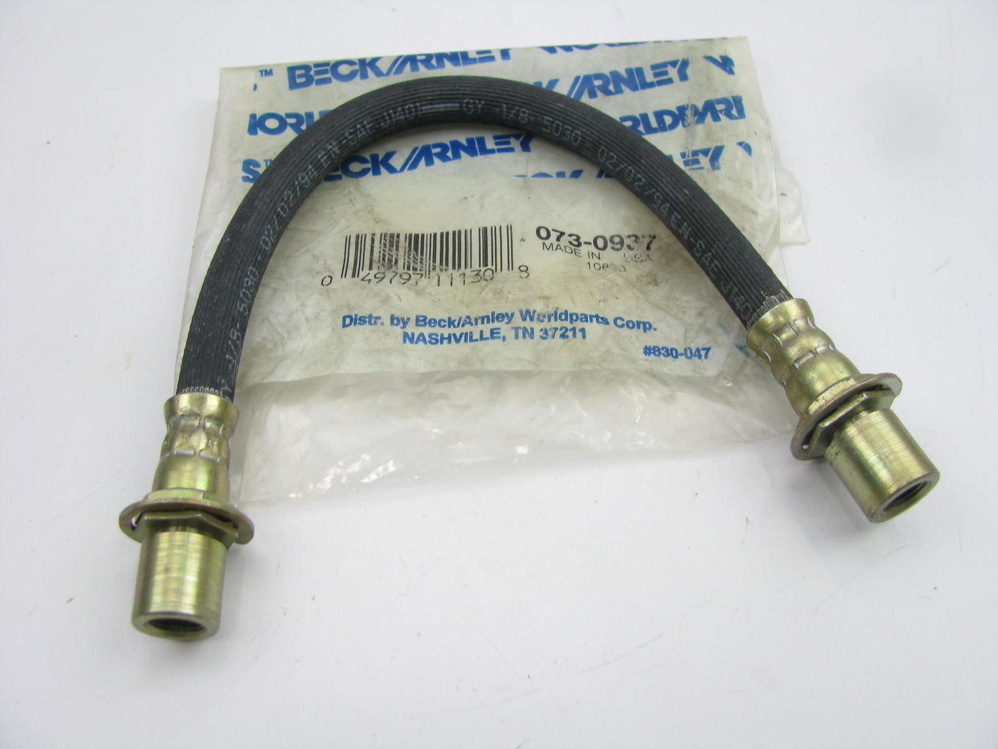 Beck Arnley 073-0937 Front Upper Brake Hose 1970-79 Toyota Corolla 71-81 Celica