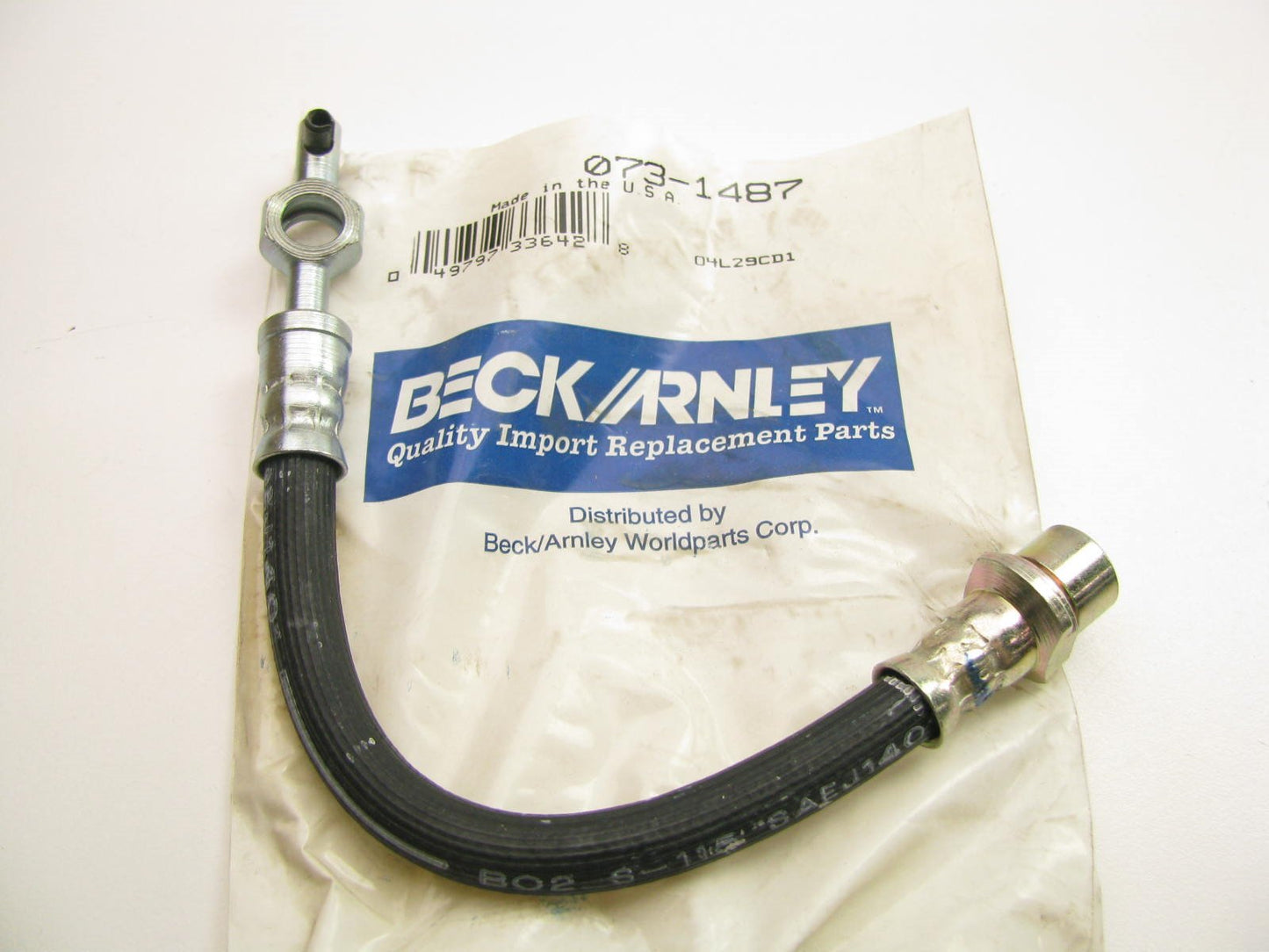 Beck Arnley 073-1487 FRONT Outer Brake Hose - 1991-1997 Toyota Previa 2.4L