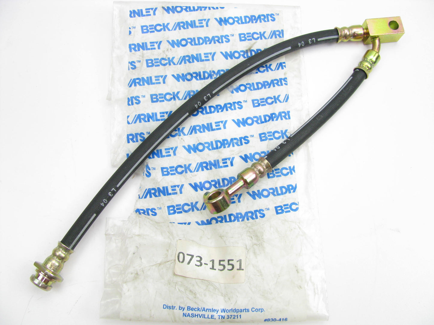 Beck Arnley 073-1551 Front Left Brake Hose For 1993-97 Infiniti J30 1997-01 Q45