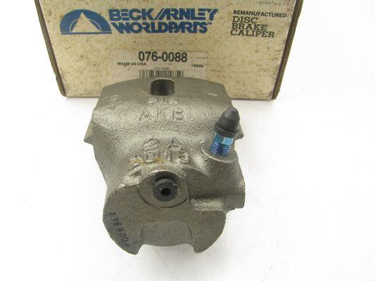 REMAN. Beck Arnley 076-0088 Disc Brake Caliper - Front Right Passengers Side