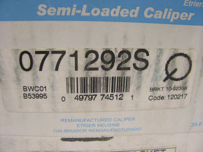 REMAN. Beck Arnley 077-1292S Front Right Brake Caliper - 1998-2004 Toyota Avalon