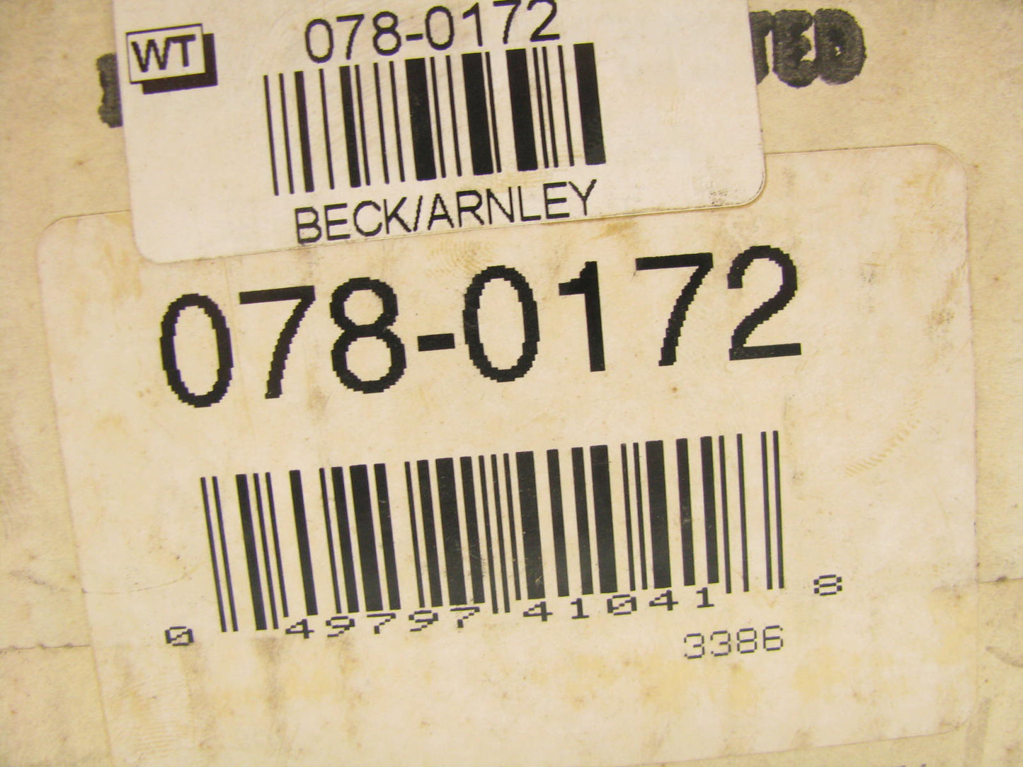 REMAN Beck Arnley 078-0172 Brake Master Cylinder 89-90 Acura Legend W/O ABS