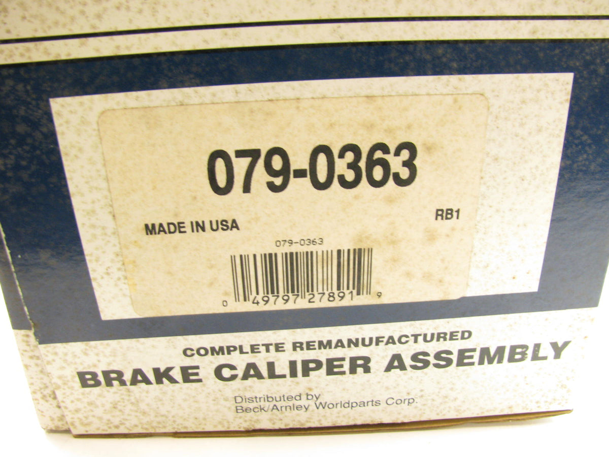 Beck Arnley 079-0363 Reman Front Left Brake Caliper For 1987-1989 Nissan Sentra