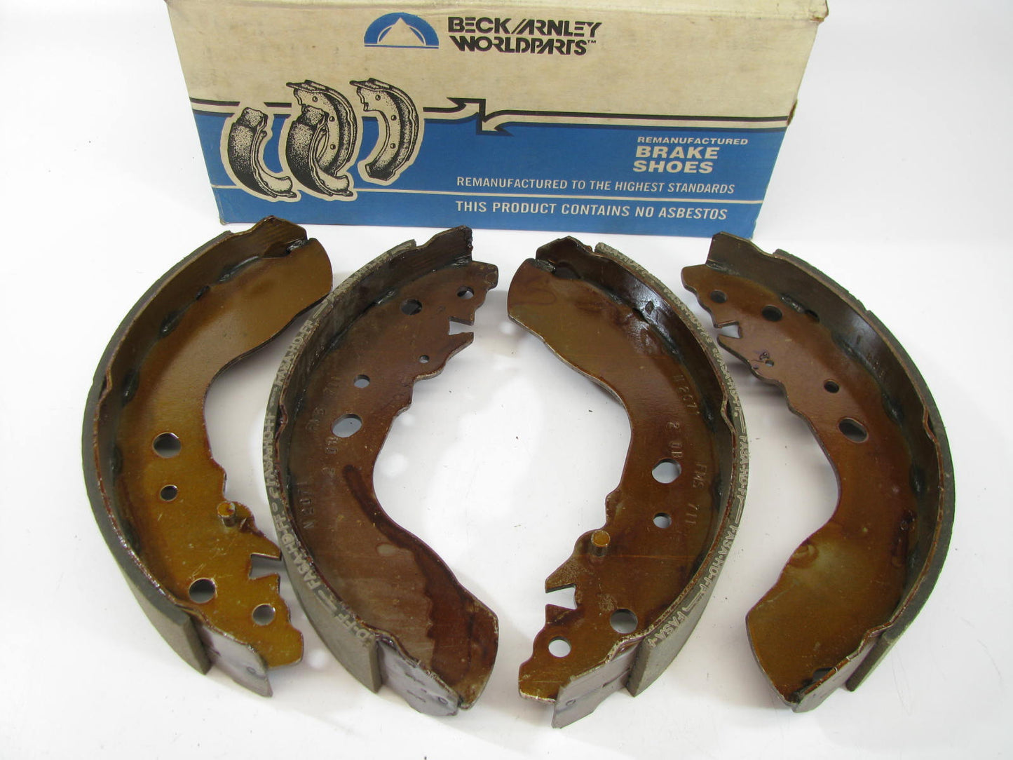 Beck Arnley 081-2289 Relined Rear Brake Shoes For 1981-1982 Arrow Pickup