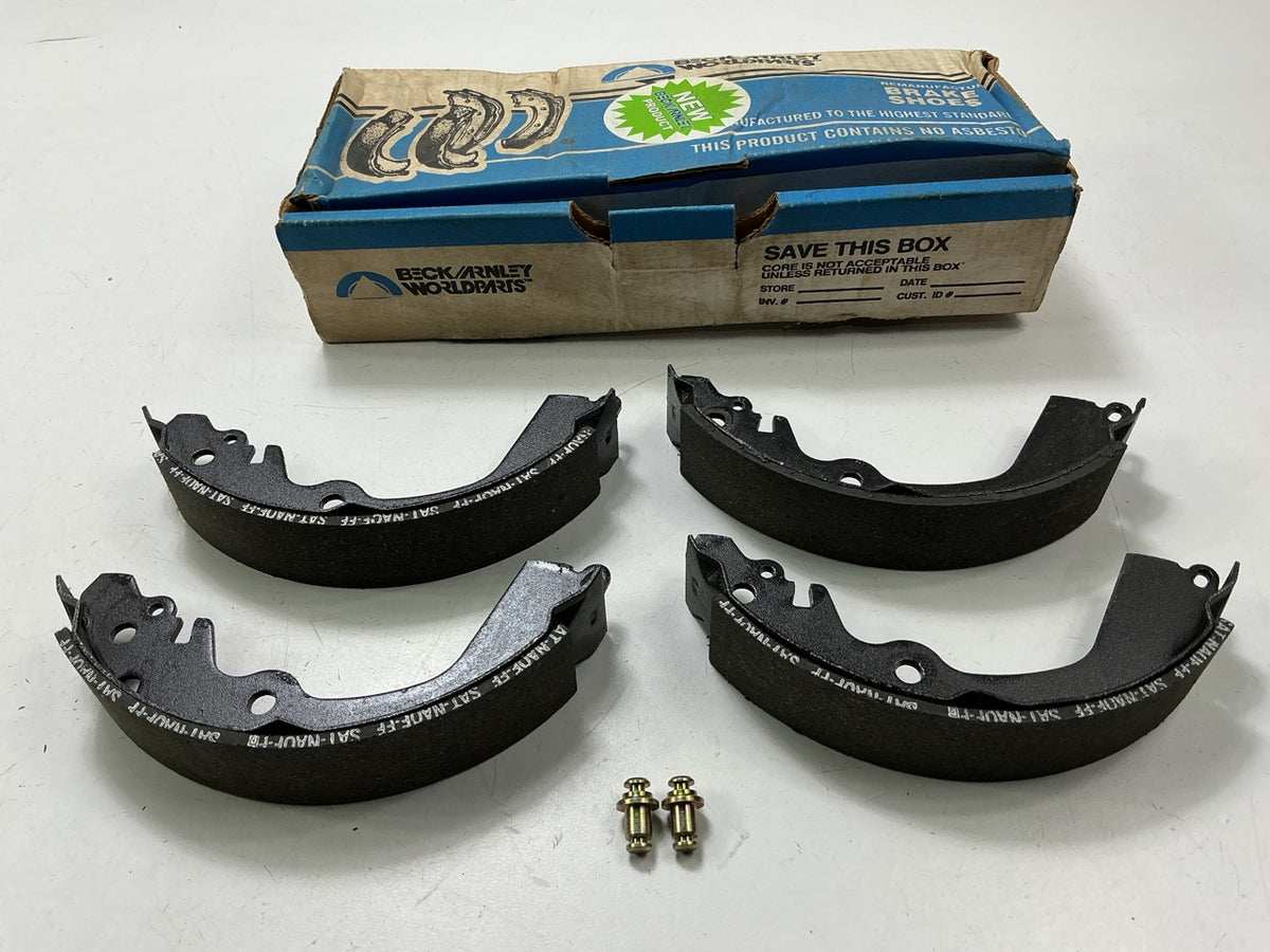REMAN. Beck Arnley 081-2750 Rear Brake Shoes