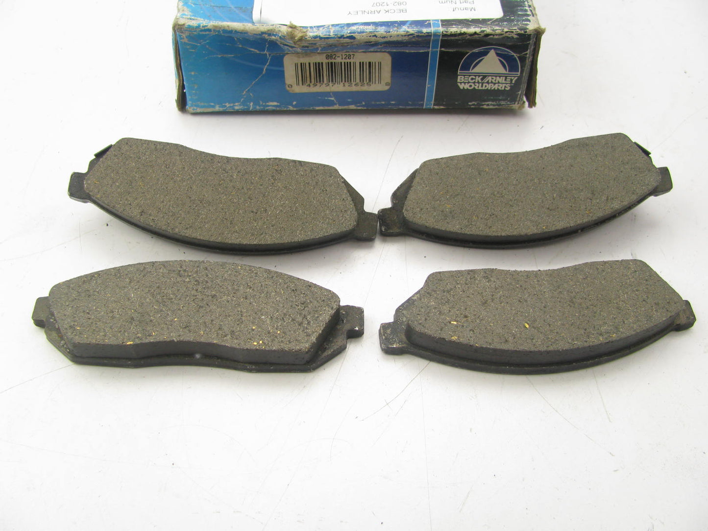 Beck Arnley 082-1207 Front Organic Disc Brake Pads for 1984-1986 Honda Civic