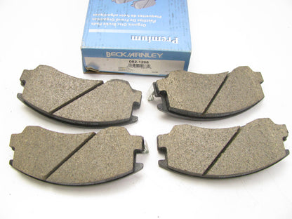 Beck Arnley 082-1266 Front Disc Brake Pad Set - Organic