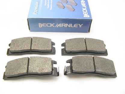 Beck Arnley 082-1398 Rear Brake Pads - Premium Organic; OE