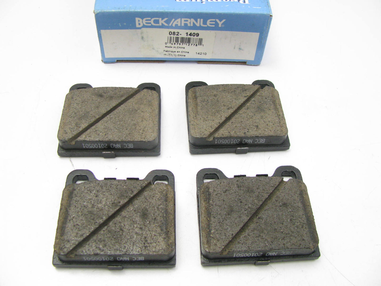 Beck Arnley 082-1409 Rear Disc Brake Pad Set - Organic