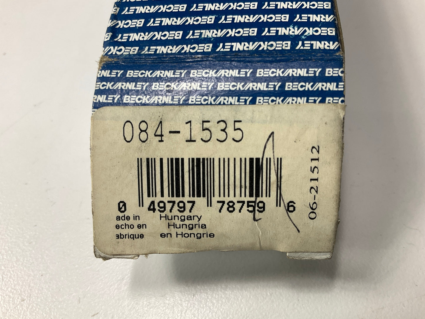 Beck Arnley 084-1535 Rear Disc Brake Pad Wear Sensor
