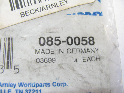 (4) Beck Arnley 0850058 Brake Adjusting Screw Nut - Rear