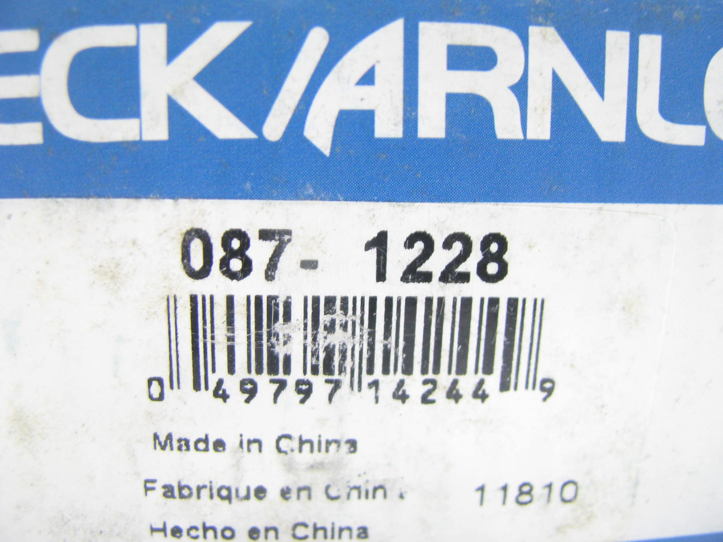Beck Arnley 087-1228 Front Disc Brake Pad Set - Semi-Metallic