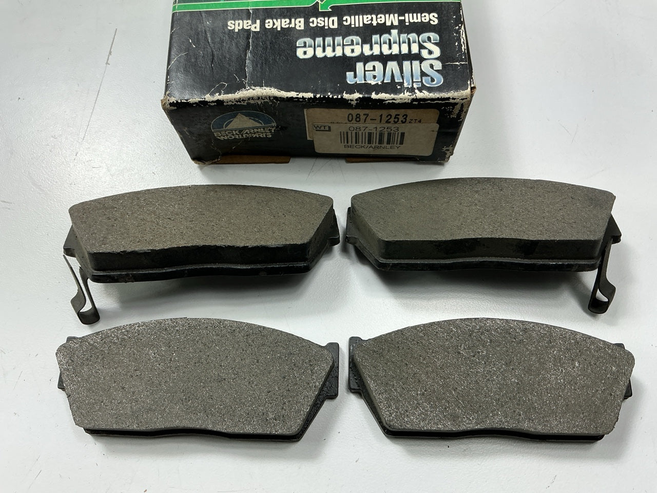 Beck Arnley 087-1253 Front Semi-Metallic Disc Brake Pads For 1984-87 Honda Civic