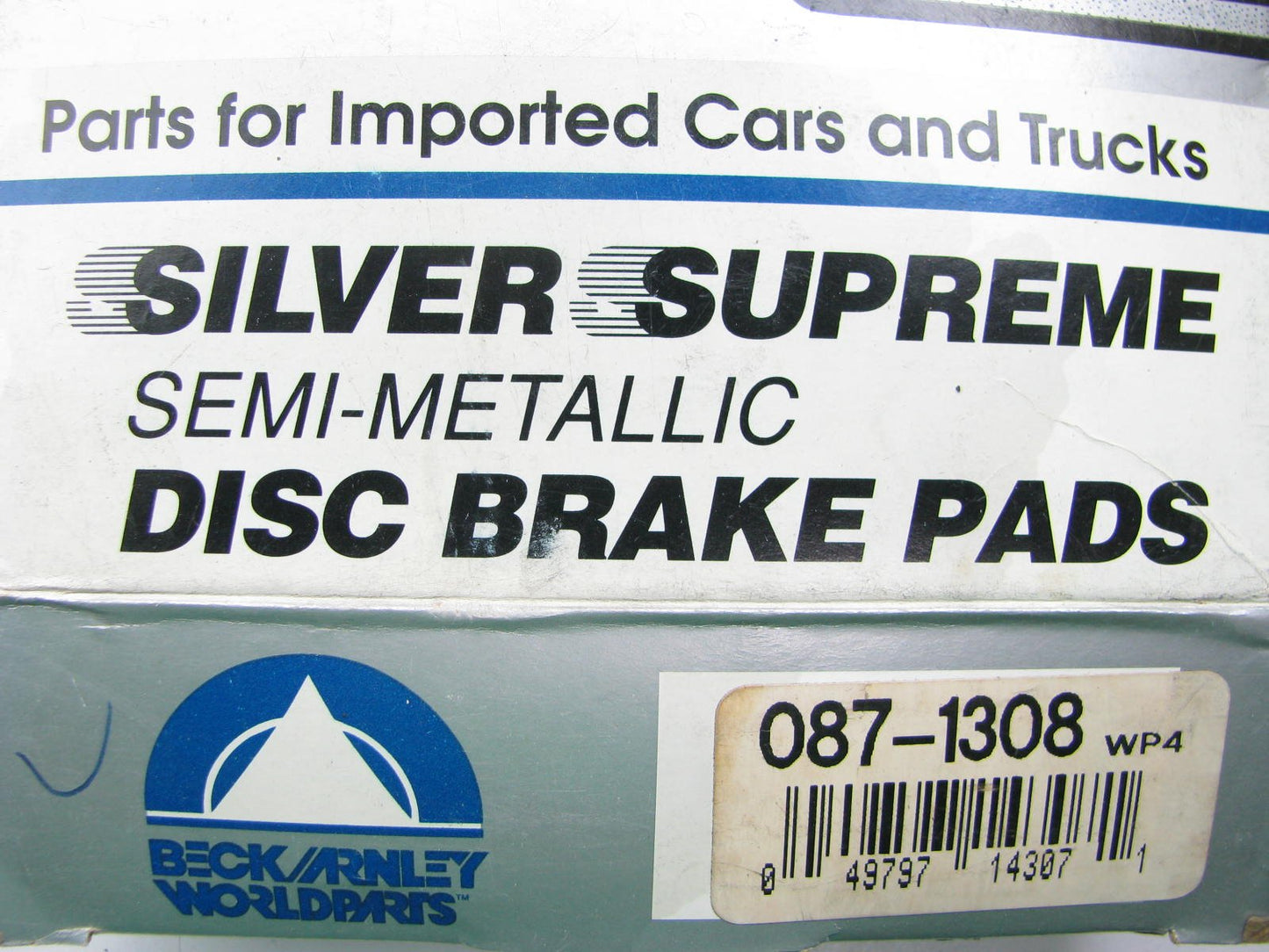 Beck Arnley 087-1308 Rear Disc Brake Pads For 1985-1990 Nissan Maxima