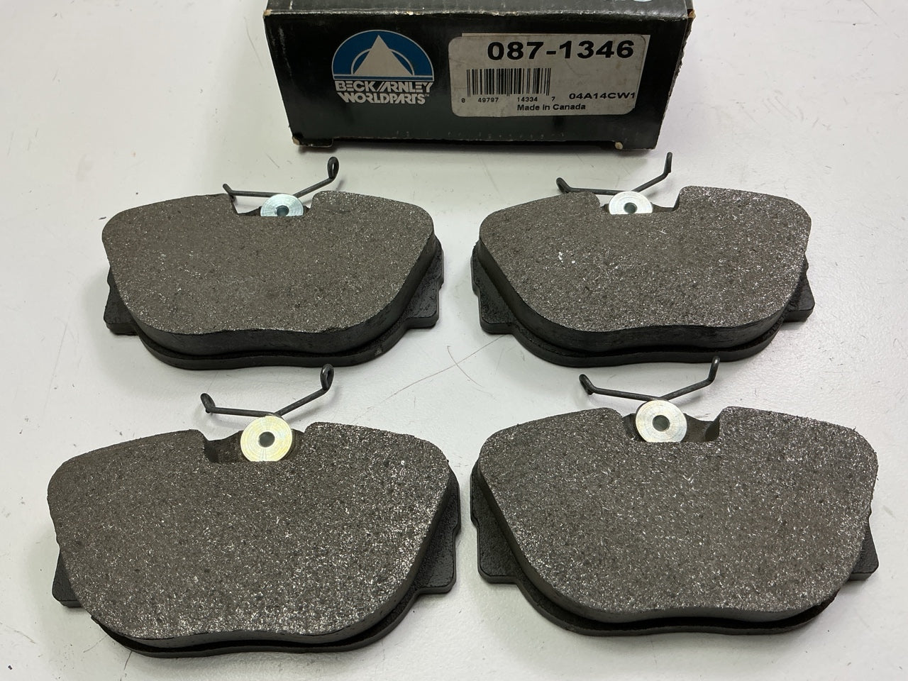 Beck Arnley 087-1346 Front Semi-Metallic Disc Brake Pads