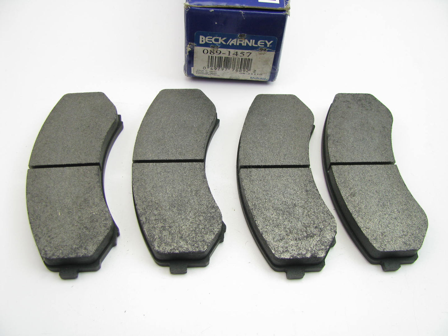 Beck Arnley 089-1457 Front Disc Brake Pad Set - Semi-Metallic