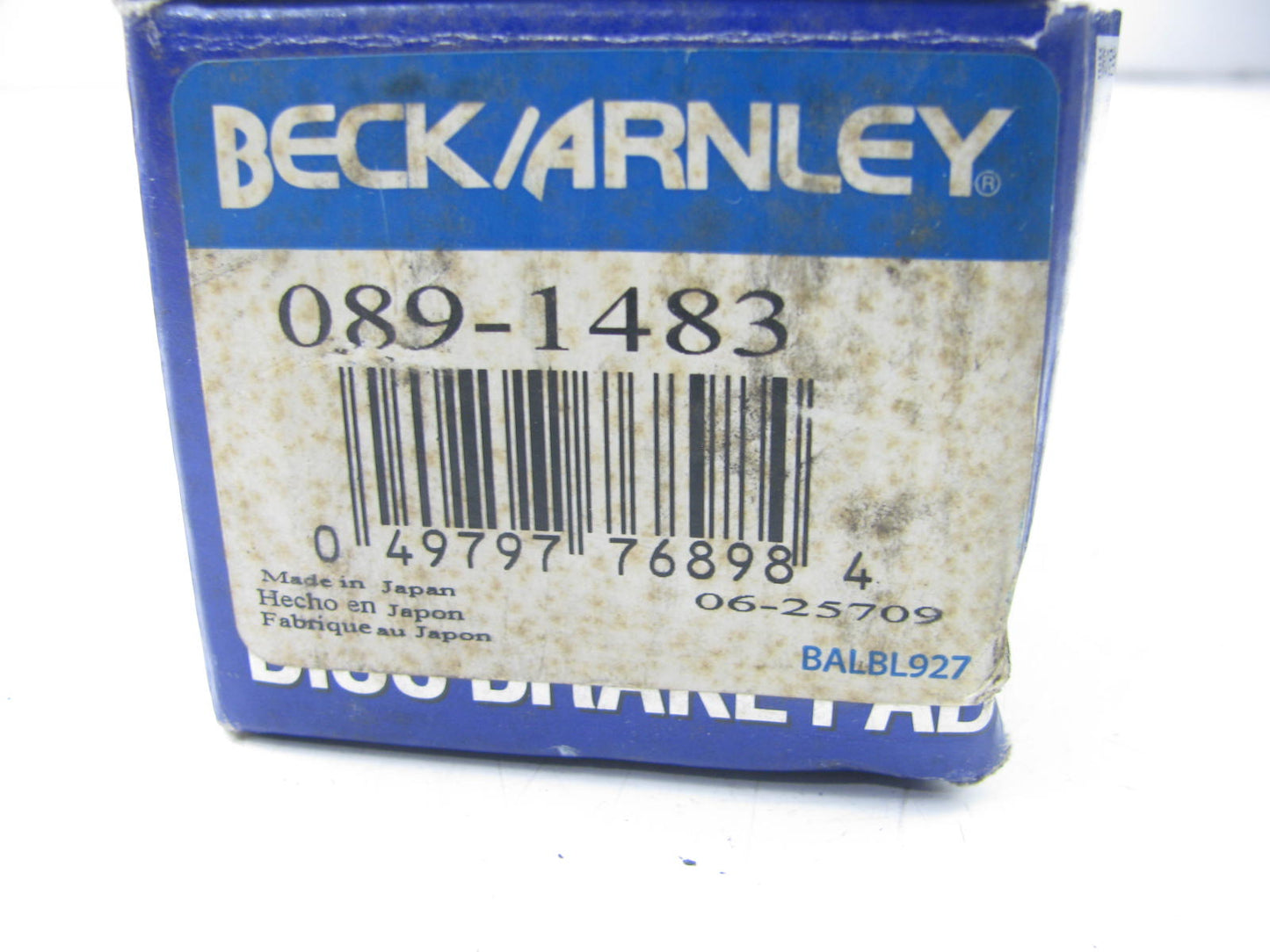 Beck Arnley 089-1483 REAR Brake Pads