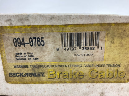 Beck Arnley 094-0765 Rear Left Parking Brake Cable For 1982-1985 Honda Accord