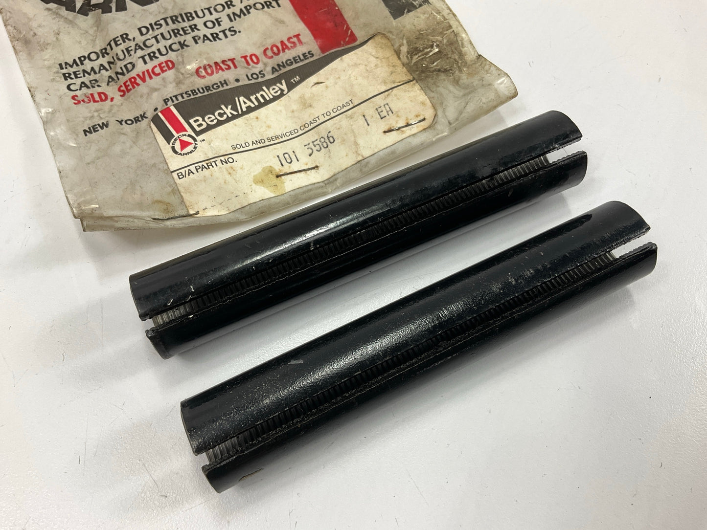 (2) Beck Arnley 101-3586 Steering Tie Rod End Adjusting Sleeve