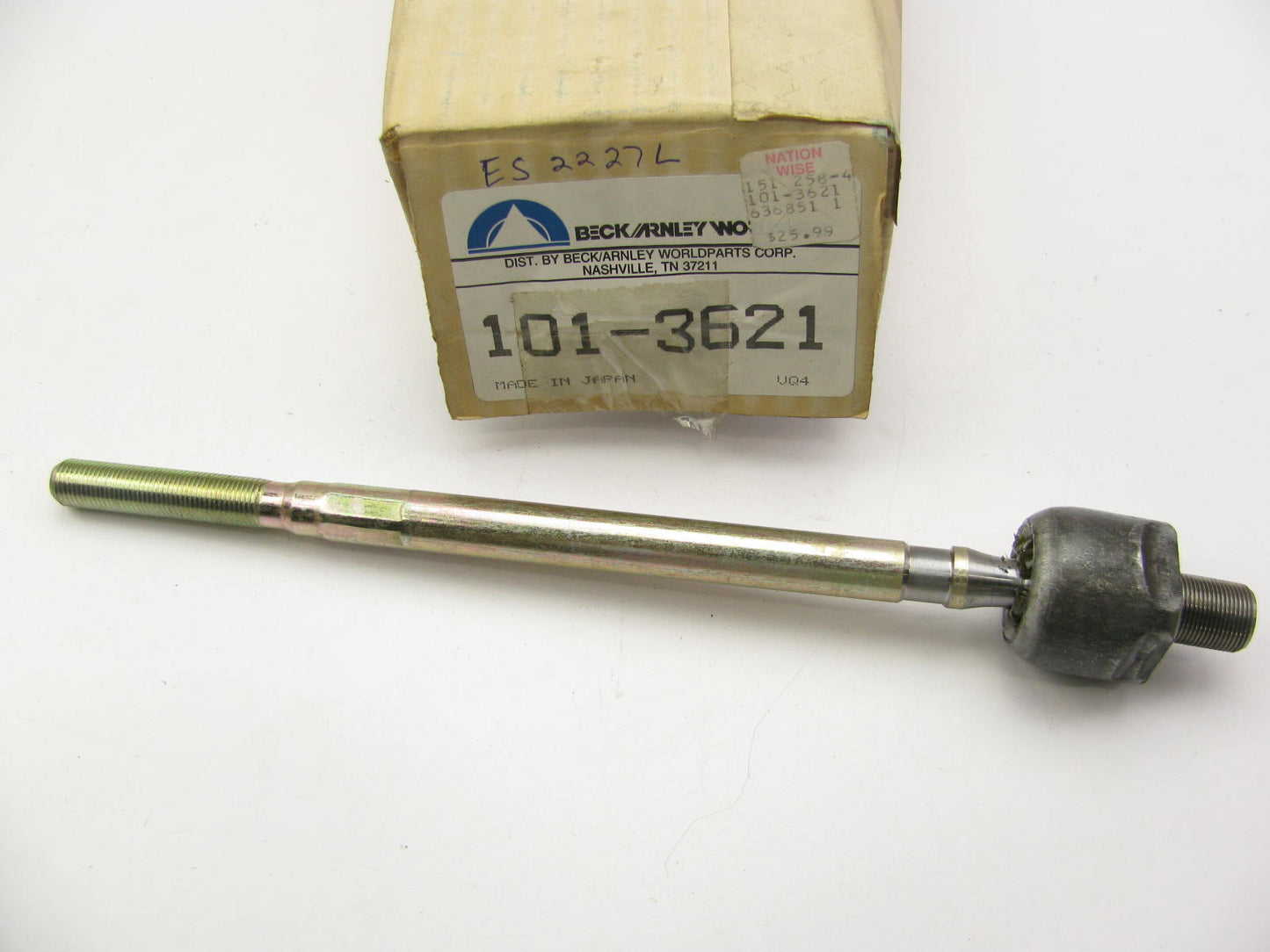 Beck Arnley 101-3621 Steering Tie Rod End - Front Inner - ES-2227-L