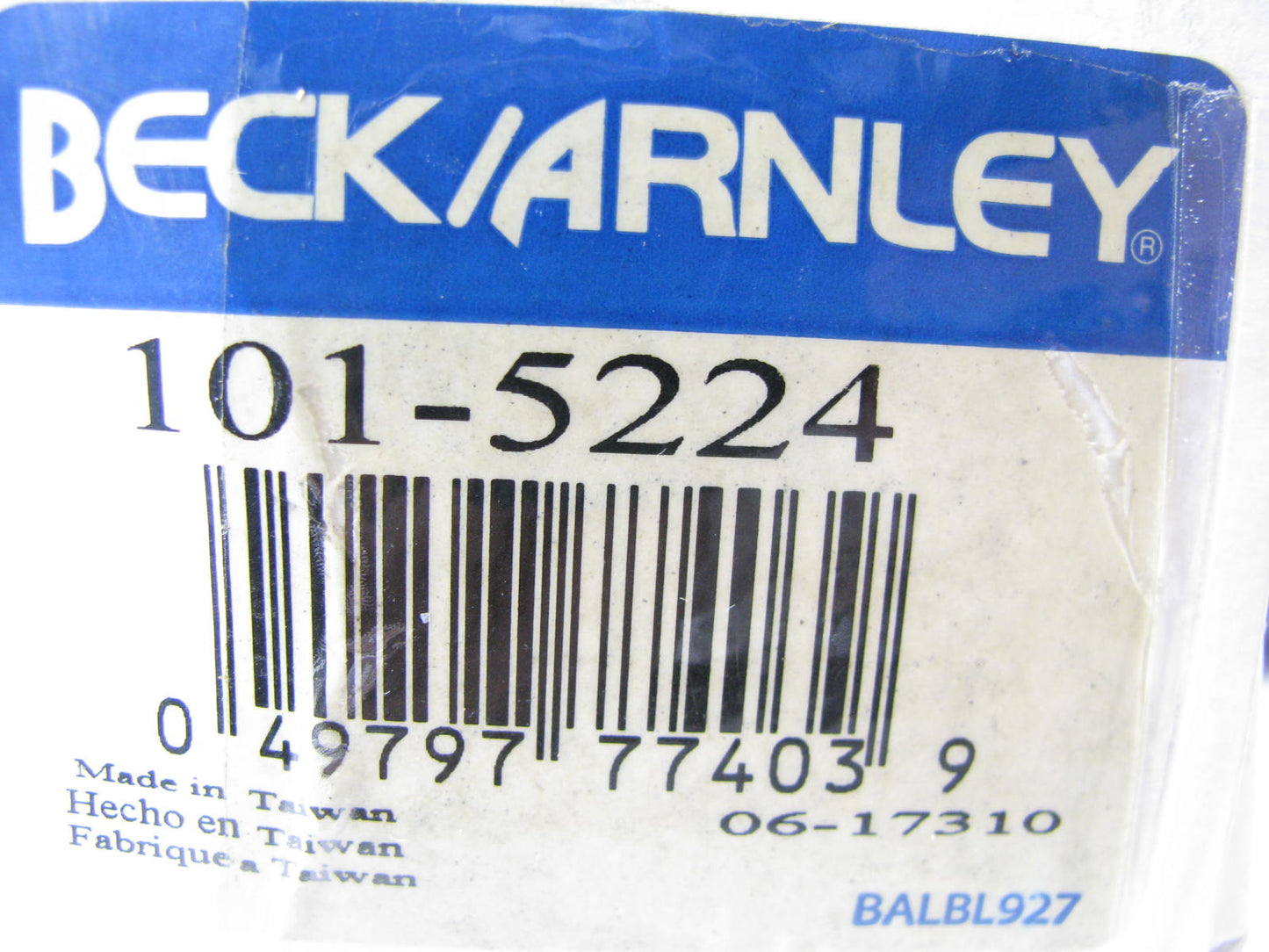 (2) Beck Arnley 101-5224 Front Inner Tie Rod End For 1995-1998 Hyundai Sonata