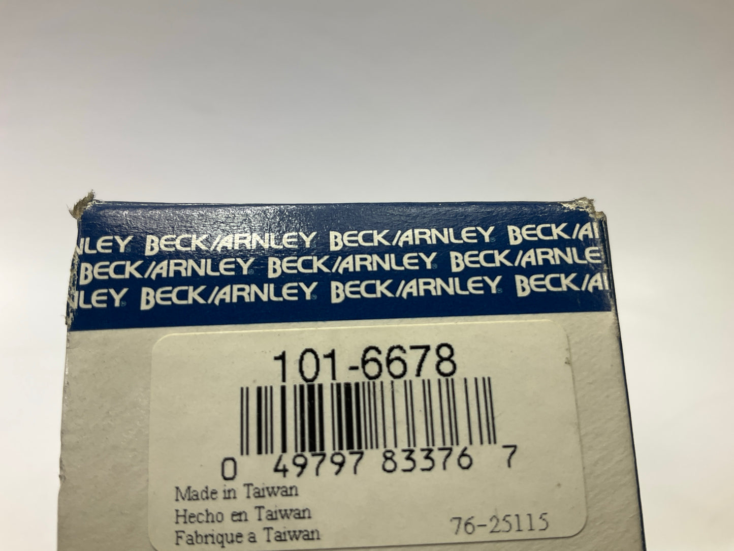 (2) Beck Arnley 101-6678 Front Inner Steering Tie Rod End
