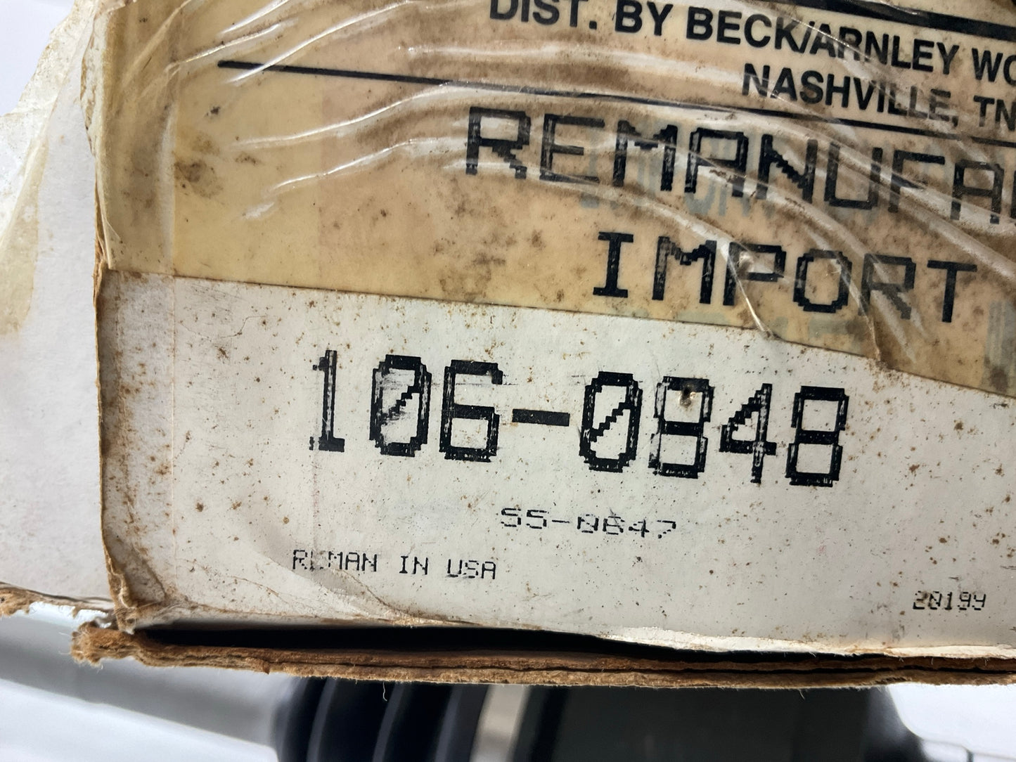 REMAN Beck Arnley 106-0848 Front Right Cv Axle Shaft 94-95 MX-3, Protege W/ ABS