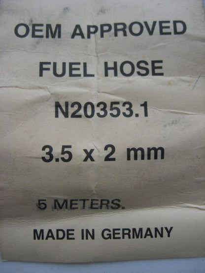 OE Cloth Wrapped 3.5mm X 2mm X 5 M. Vacuum Breather Hose, For VW Porsche