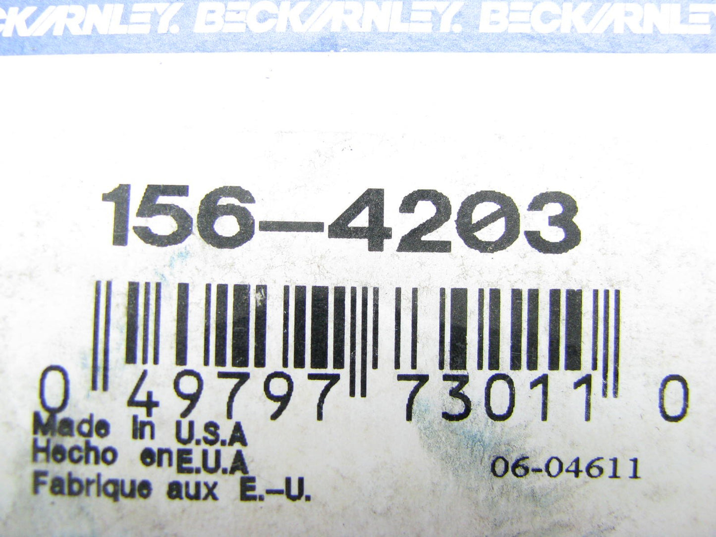 Beck Arnley 156-4203  (REAR) DOWNSTREAM Oxygen O2 Sensor