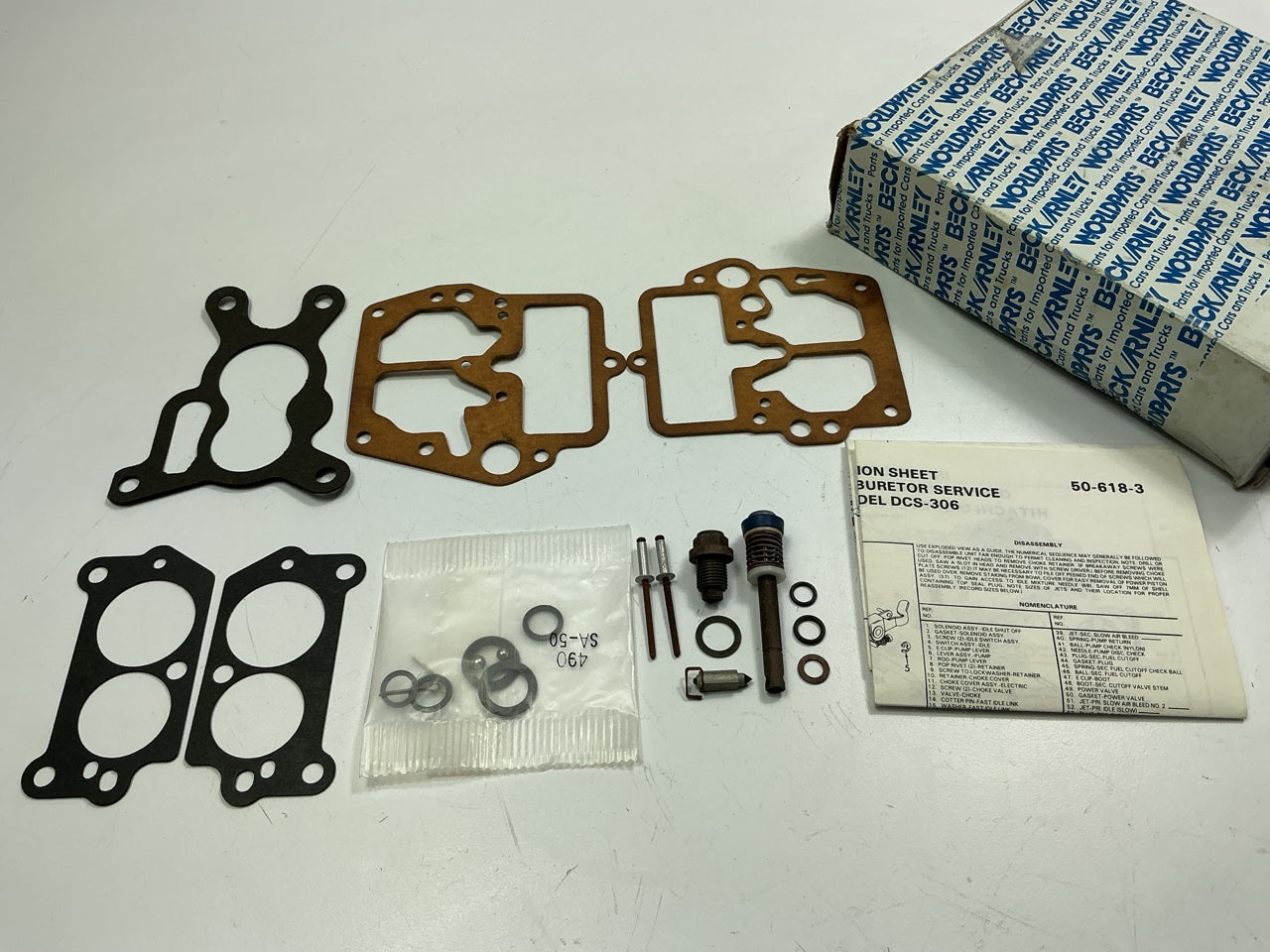 Beck Arnley 162-9543 Carburetor Rebuild Kit 1981-1982 Mazda GLC, Hitachi DCS-306