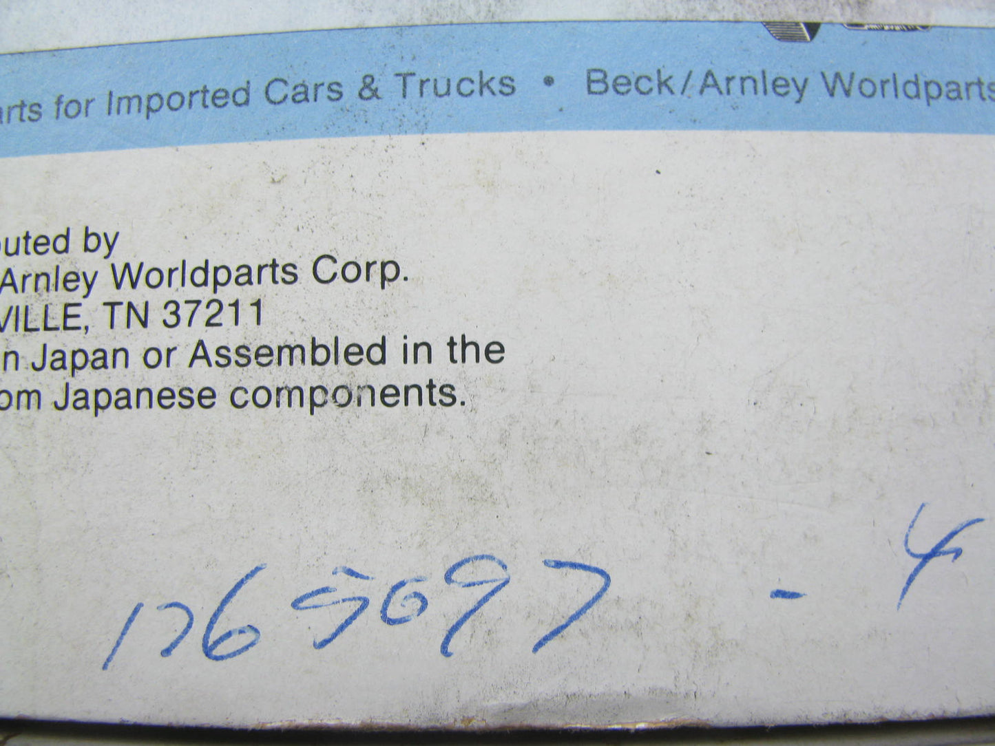 (4) Beck Arnley 176-5097 NGK Spark Plugs - NGK # B6EB