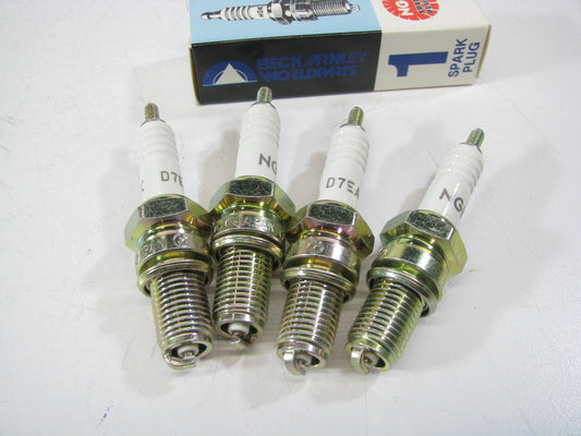 (4) Beck Arnley 176-5230 NGK D7EA Ignition Spark Plugs 1988-1991 BMW M3 2.3L-L4