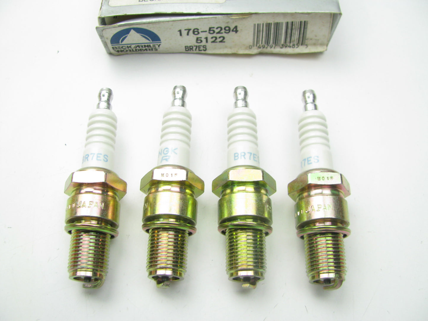 (4) Beck Arnley 176-5294 NGK Ignition Spark Plugs - 5122 BR7ES