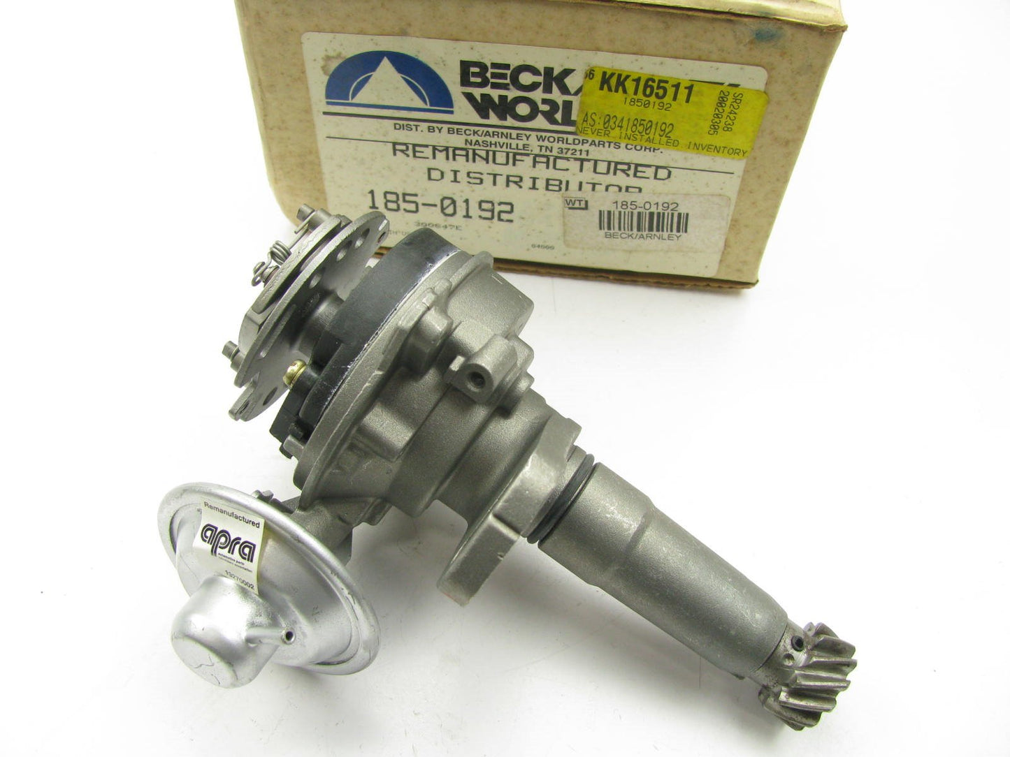 Reman. Beck Arnley 185-0192 Distributor W/ Vacuum Advance For 83-85 LeBaron 2.6L