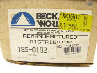 Reman. Beck Arnley 185-0192 Distributor For 1984-1987 Dodge Caravan 2.6L