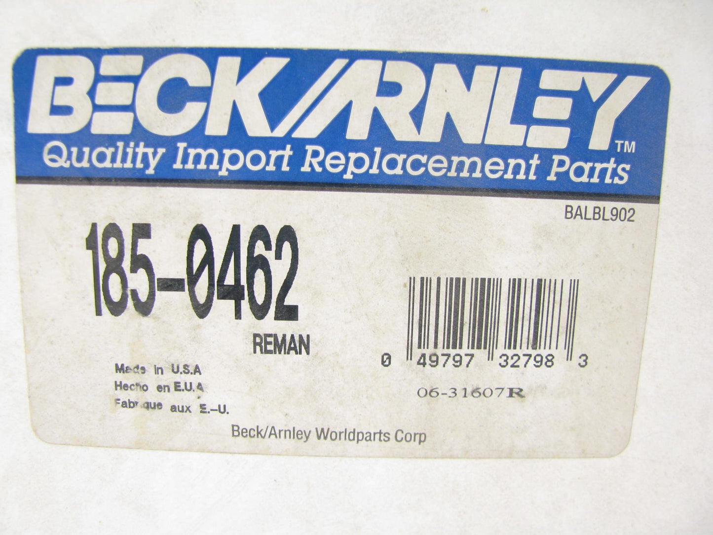 Beck Arnley 185-0462 Remanufactured Distributor For 1990 Mitsubishi Eclipse 1.8L