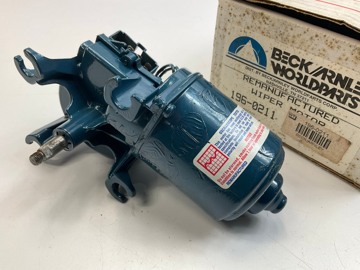 REMAN. Beck Arnley 196-0211 Windshield Wiper Motor For 1988-1991 Mazda 929