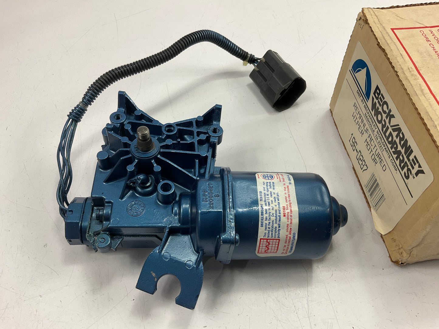 REMAN. Beck Arnley 196-0287 Windshield Wiper Motor