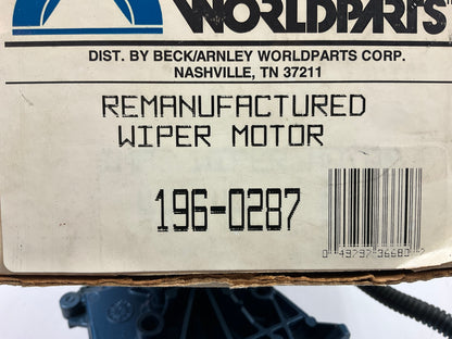 REMAN. Beck Arnley 196-0287 Windshield Wiper Motor