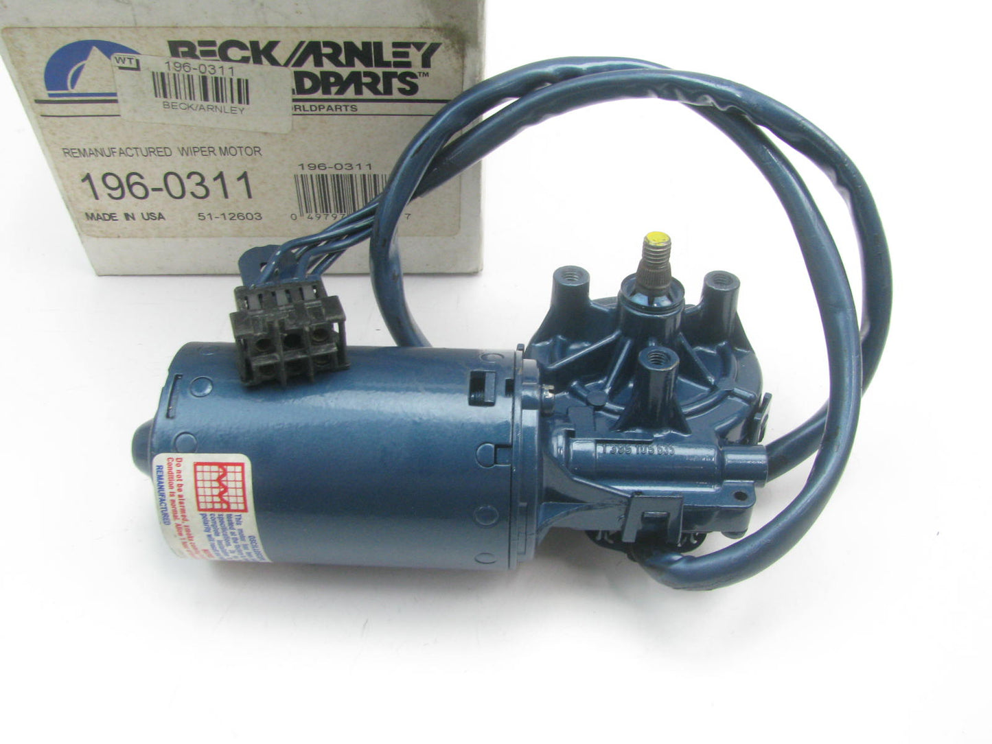 Beck Arnley 196-0311 Reman BOSCH Windshield Wiper Motor 1984-89 190D 84-93 190E