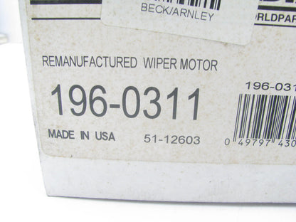 Beck Arnley 196-0311 Reman BOSCH Windshield Wiper Motor 1984-89 190D 84-93 190E