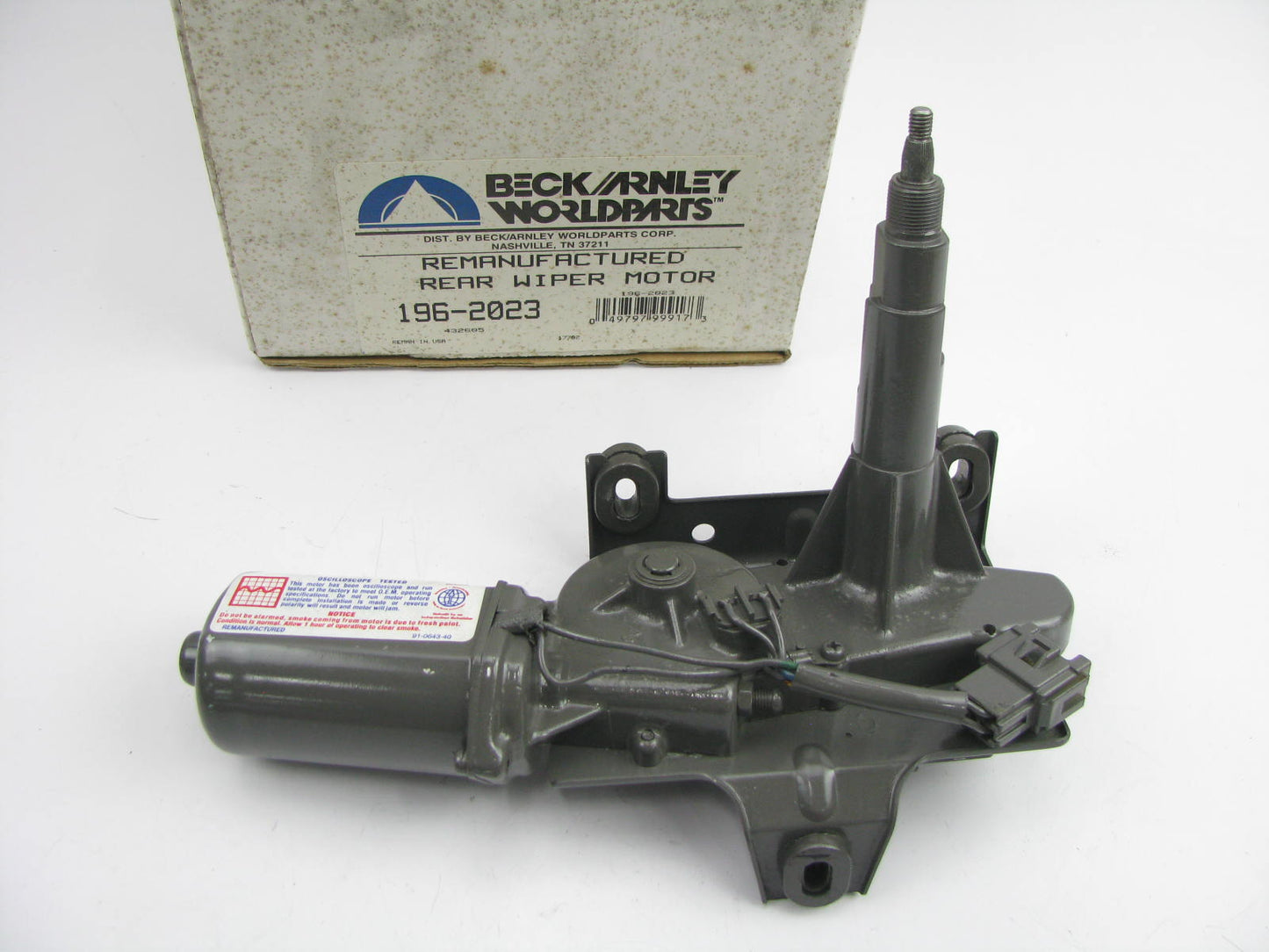 Beck Arnley 196-2023 Reman Rear Window Wiper Motor For 1992-1997 Subaru SVX