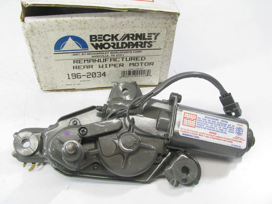 Beck Arnley 196-2034 Reman Rear Window Wiper Motor For 1988 Toyota Corolla